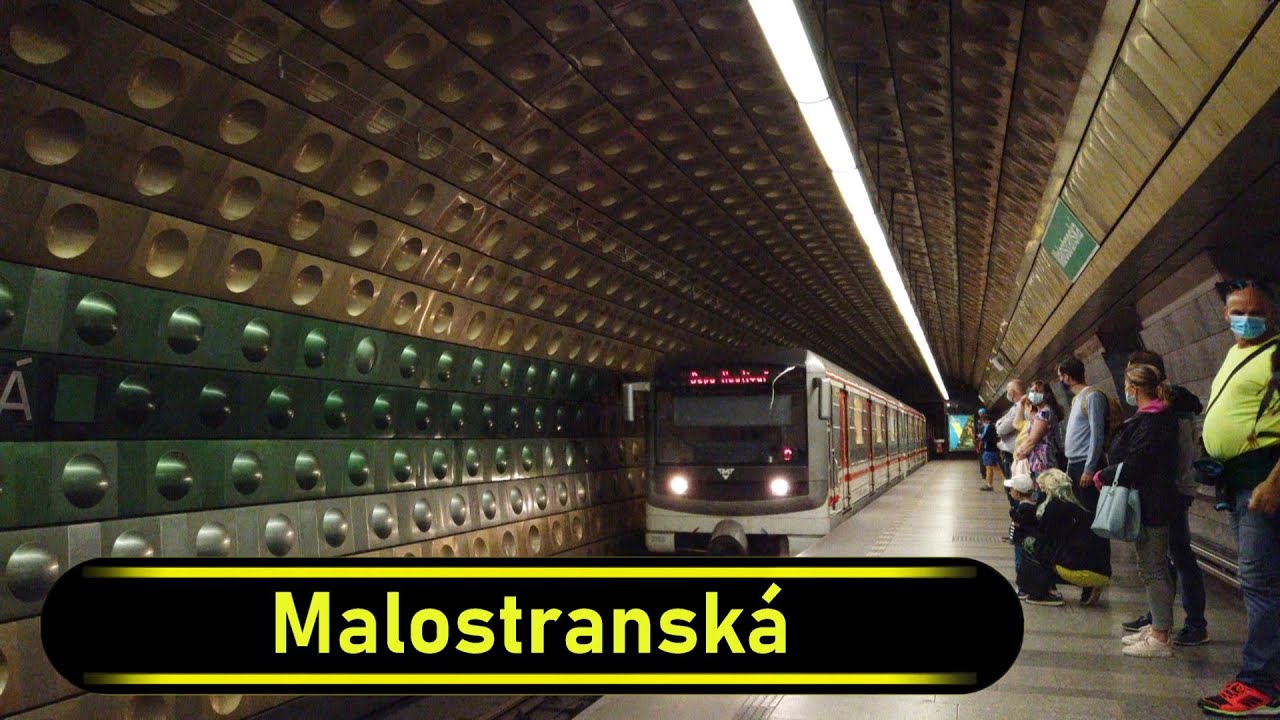 Metro Station Malostranská - Prague 🇨🇿 - Walkthrough 🚶