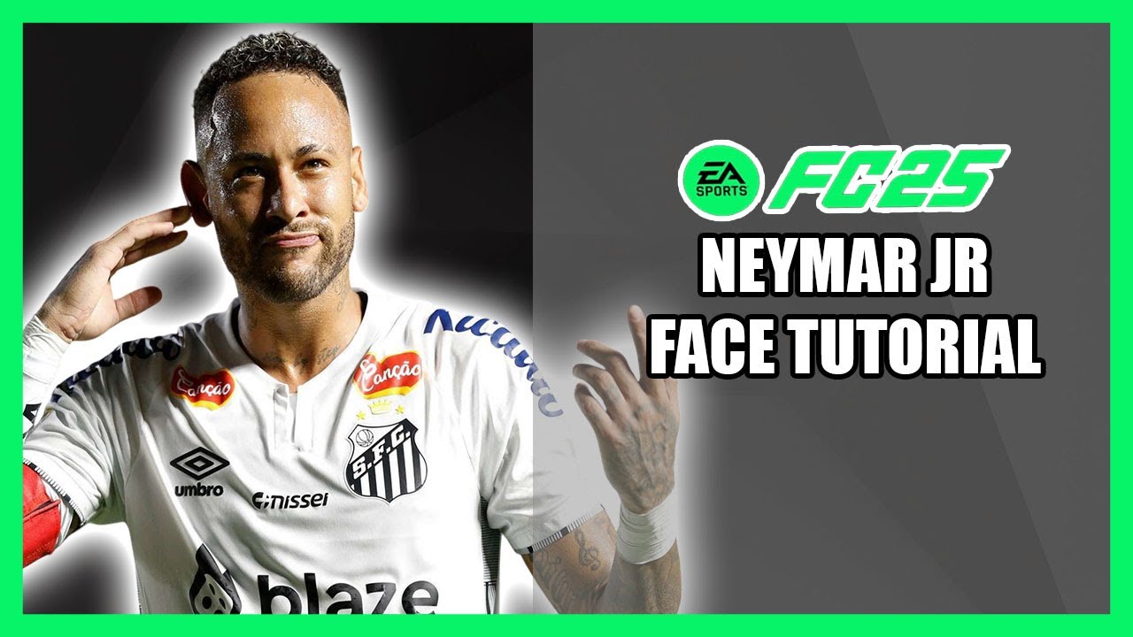EA FC 25 || COMO CREAR A NEYMAR JUNIOR ⚪ SANTOS ⚪ EN FC 25 - FACE TUTORIAL