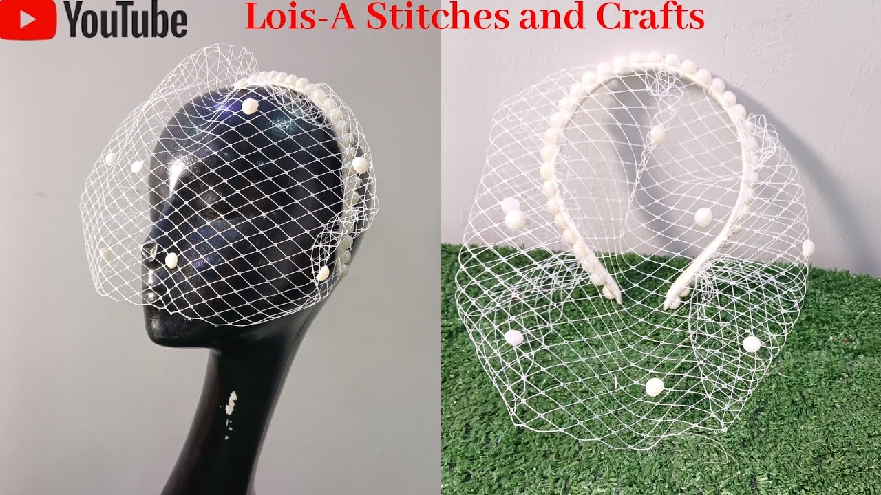 DETAILED TUTORIAL ON BRIDAL FACEVEIL/BIRDCAGE FASCINATOR 