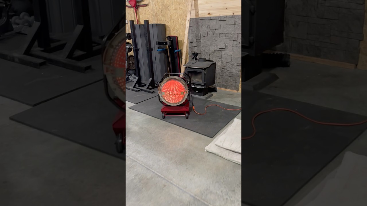 How fast can this Sunfire diesel heater heat up my garage? #garageheater #metalbuildings