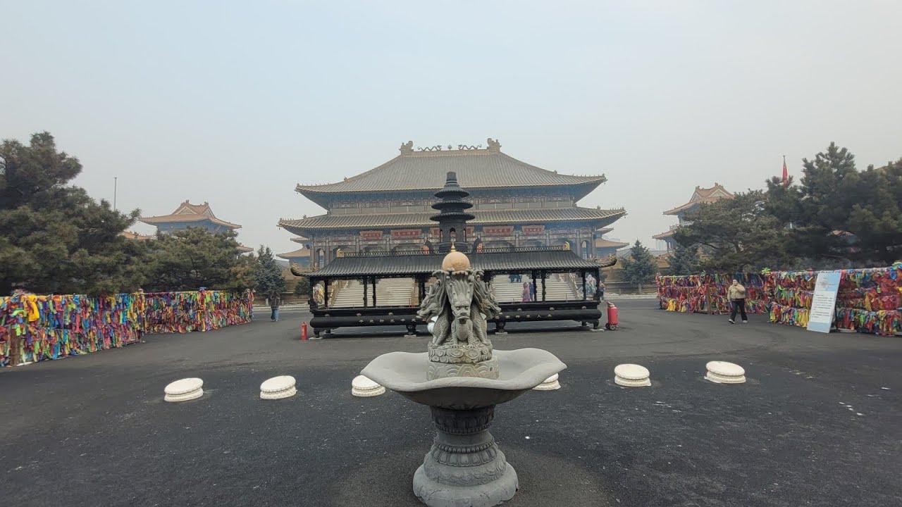 วัดวานซู ที่ฮาร์บิน จีน Wanshu temple in Harbin,China.