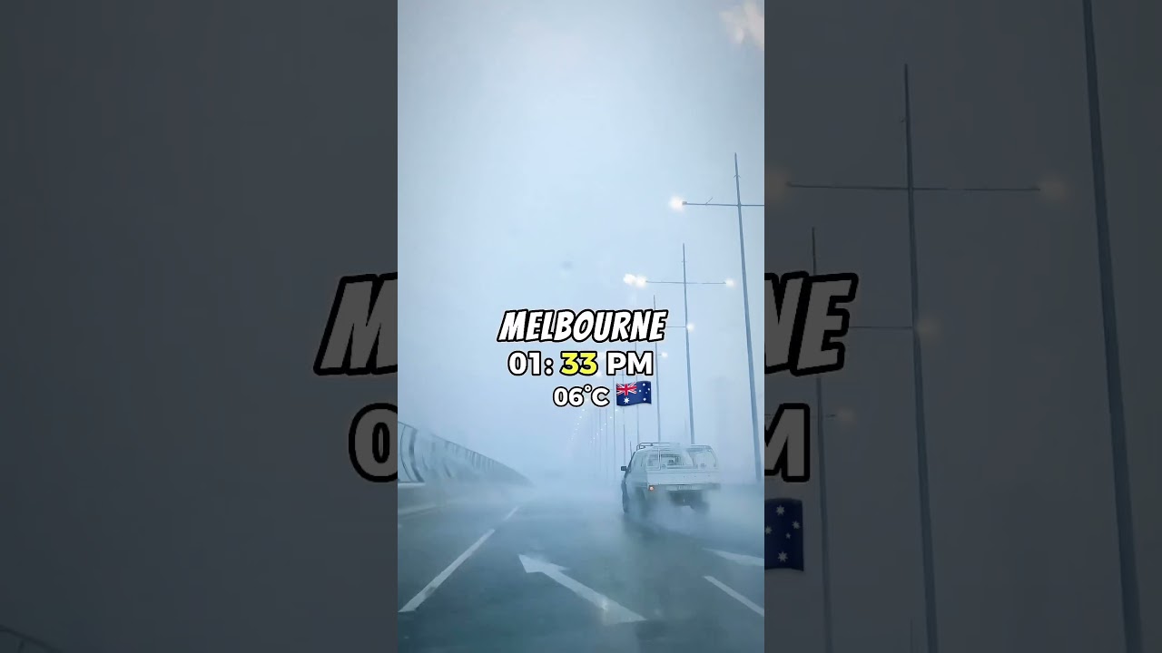 Melbourne weather Conditions in a day 🤍 #melbourne #viral #1m #australia #subscribe #travel
