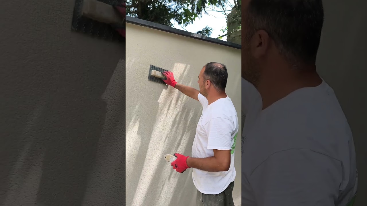 Enduit mur ext&eacute;rieur #facade
