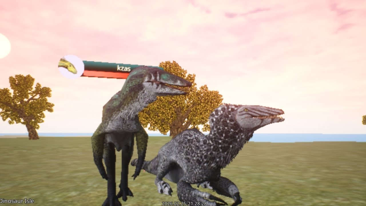 Выживание с другом. За Мегораптара The cursed island. 🏝️