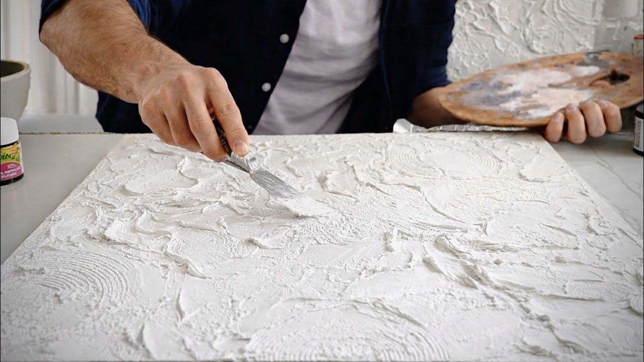 Mastering Textured Art: Mesmerizing Abstract Acrylic Transformation 