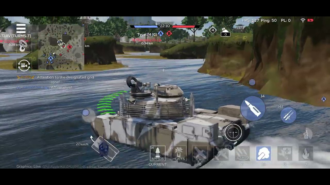 1 match in my M60 AMBT | War Thunder Mobile 