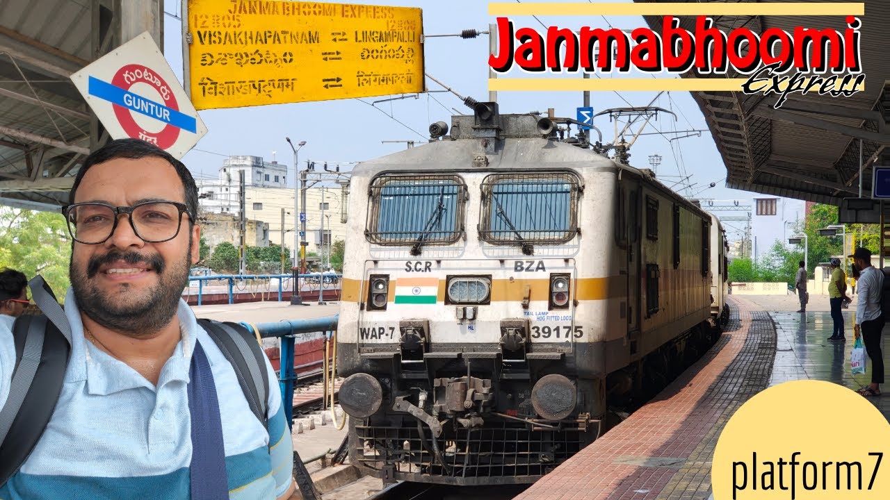 Guntur to Secunderabad by the 12805 Janmabhoomi Express in AC Economy - First journey in ECoR train!