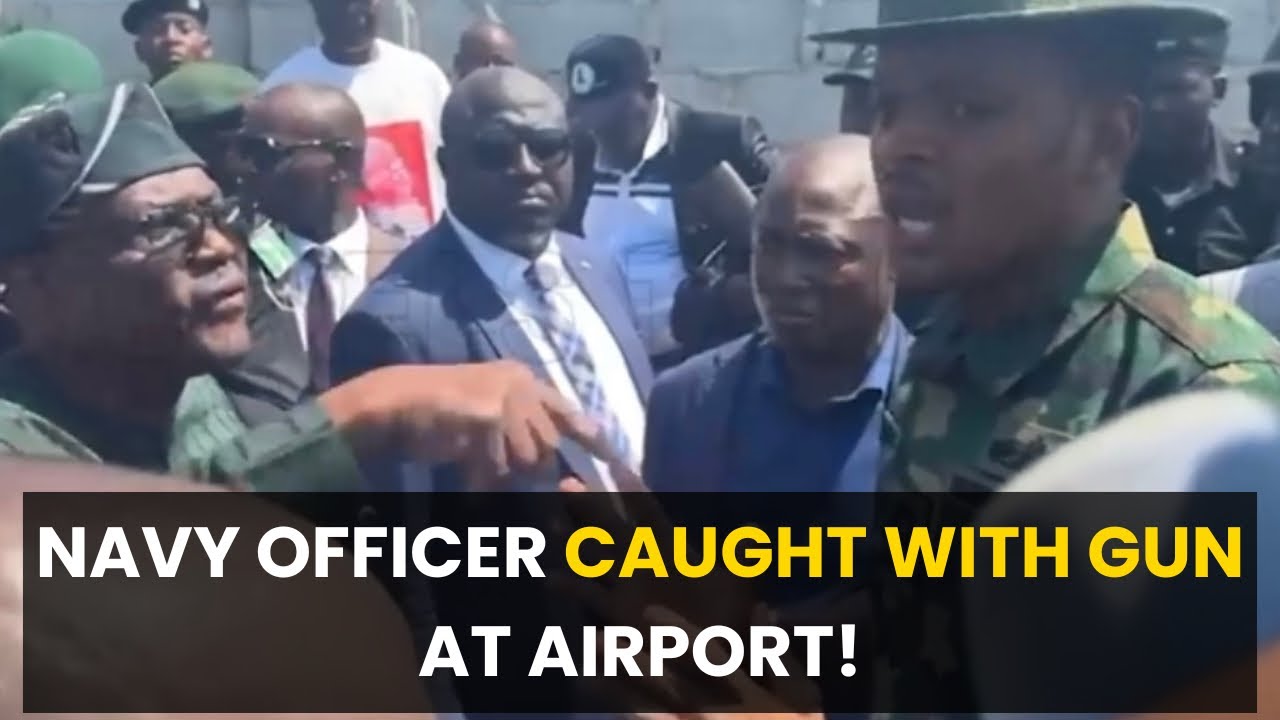 Naval Officer Who Confronted Wike Caught Bypassing Airport Security With Gun