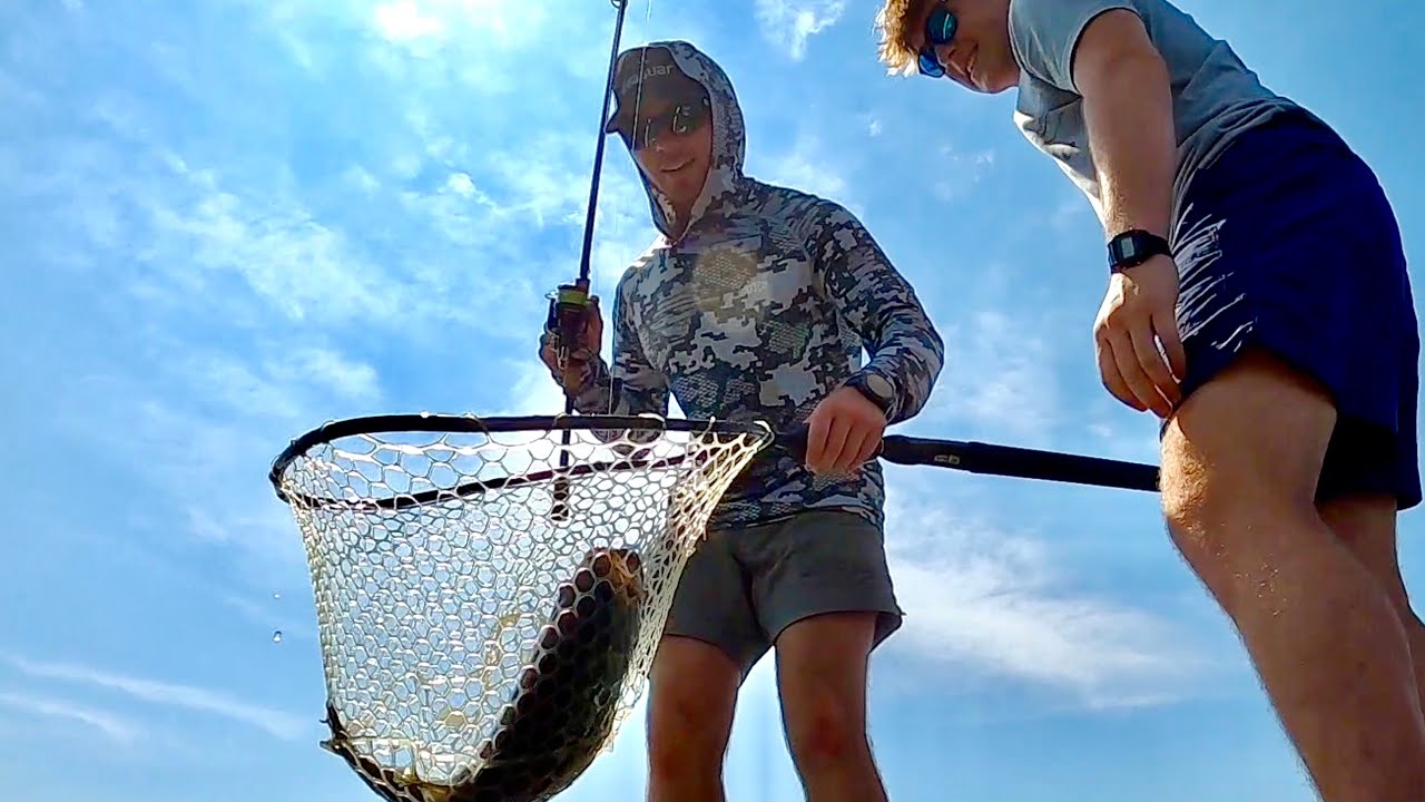 How We Catch GIANT Bass with TOPWATER Baits and LIVE Imaging - Lake Lanier