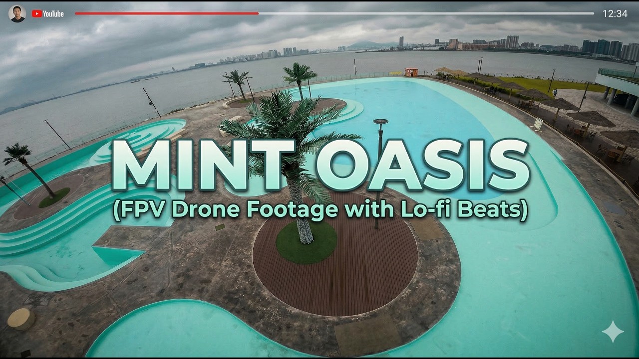Mint Oasis (FPV Drone Footage with Lo-fi Beats)