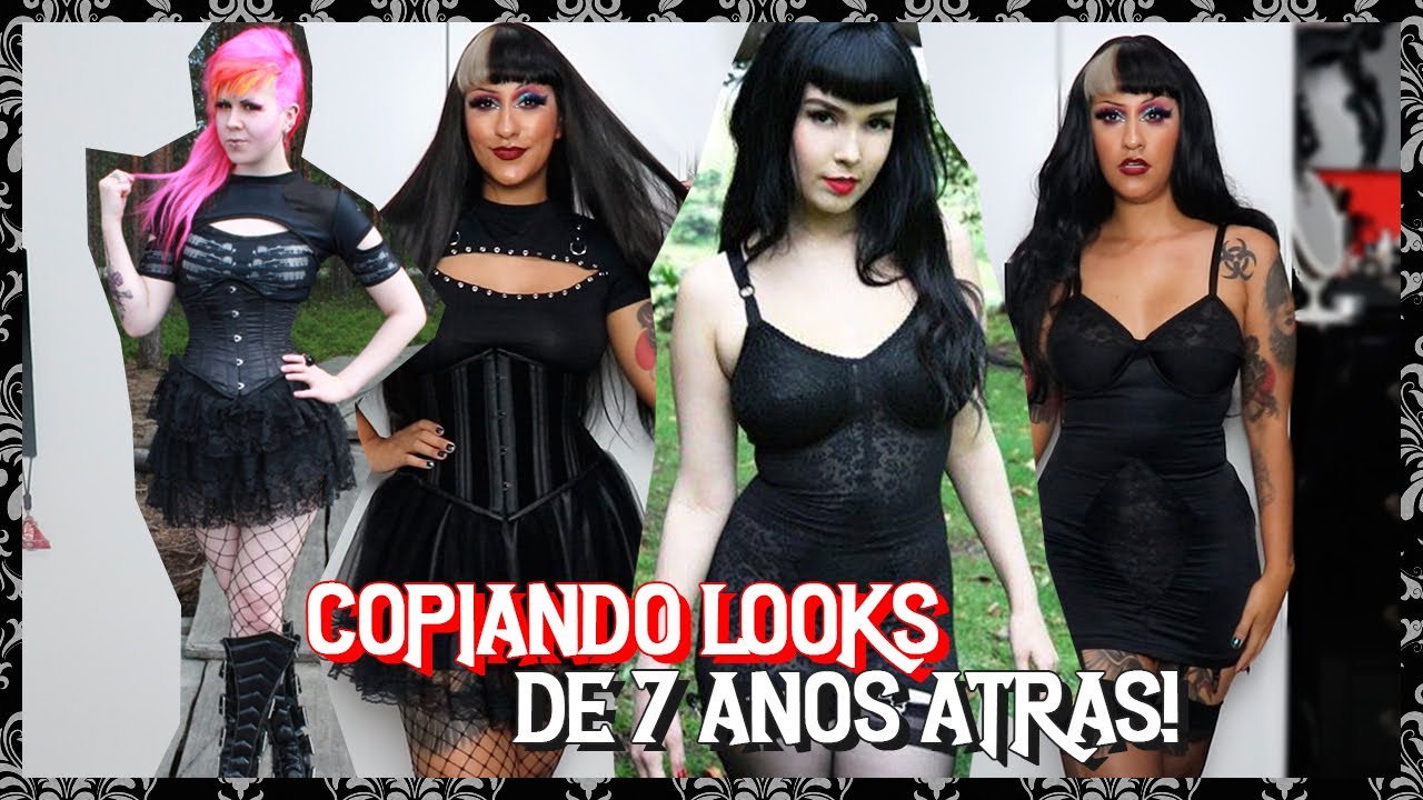 COPIANDO LOOKS DAS MINHAS INSPIRAÇÕES DE 7 ANOS ATRÁS! | #RetroNosferotika