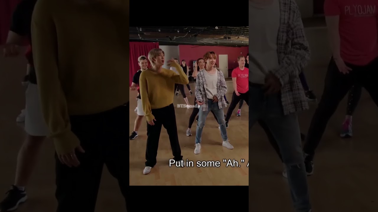 Jimin teaching them dance 🕺 #taehyung #jimin #jin