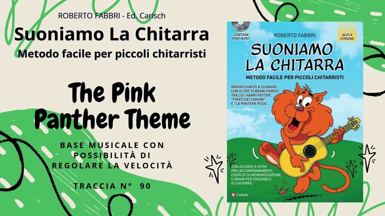 La pantera rosa BASE MUSICALE Traccia 90 - Suoniamo la Chitarra di Roberto Fabbri