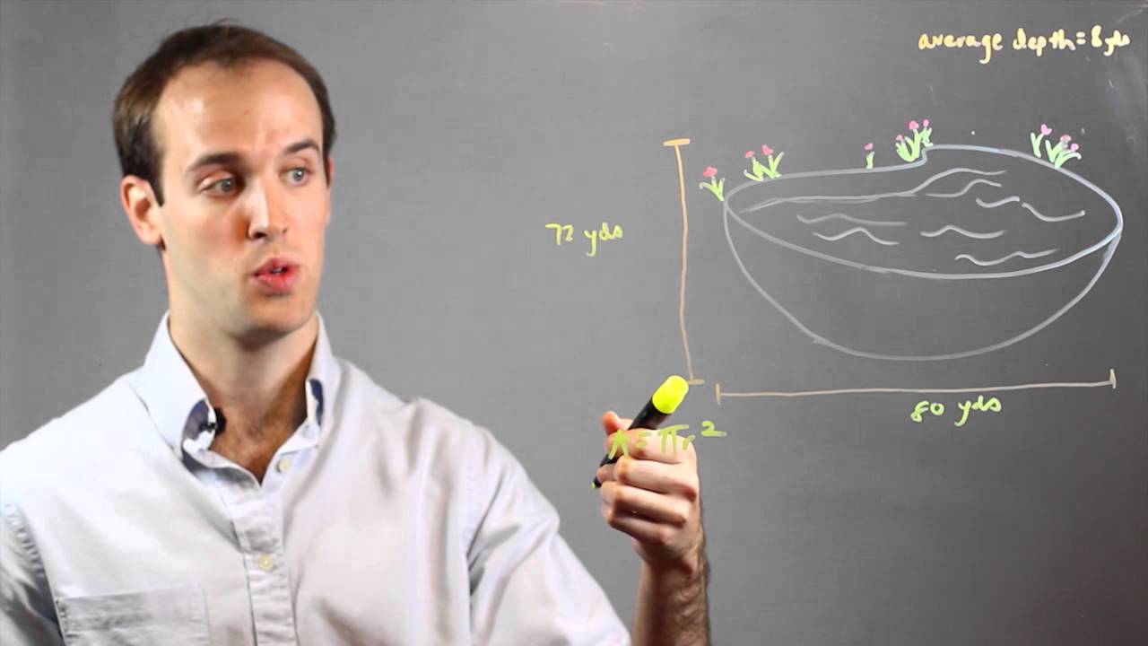 How to Figure the Area & Volume of a Pond : Math Calculations