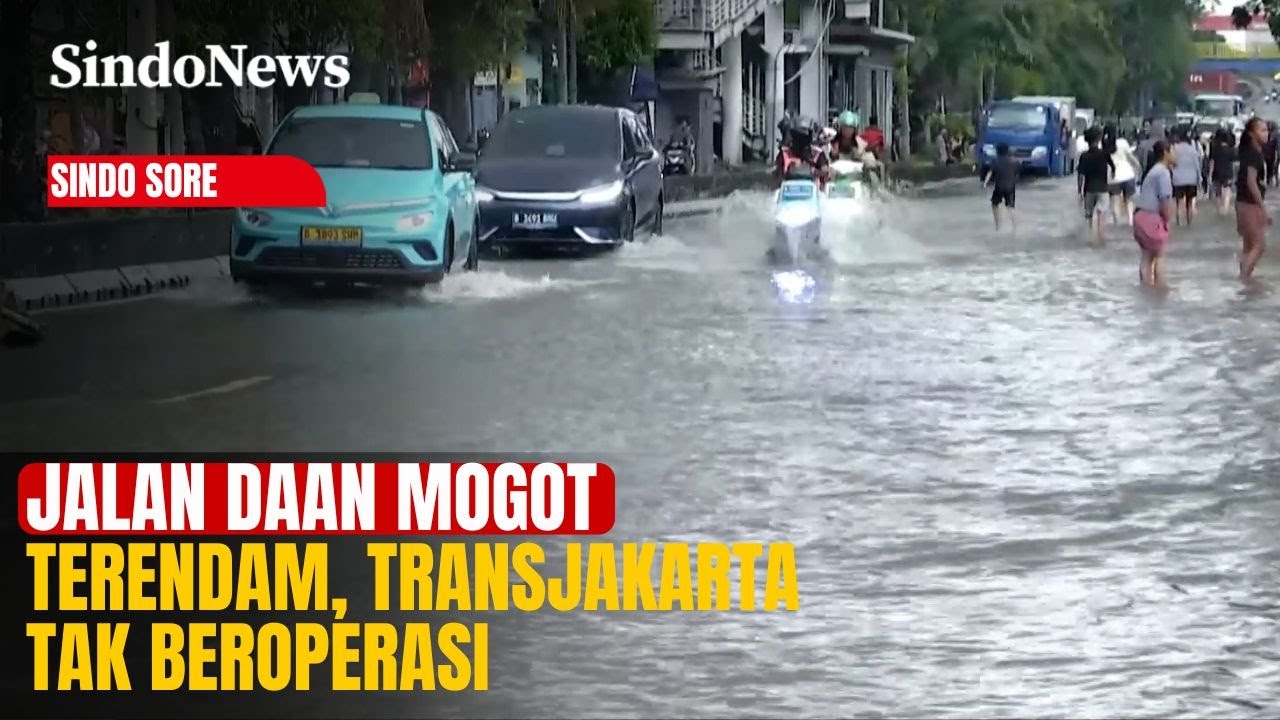 Banjir Belum Surut! Jalan Daan Mogot Terendam, Transjakarta Terpaksa Hentikan Operasi | Sindo Sore |