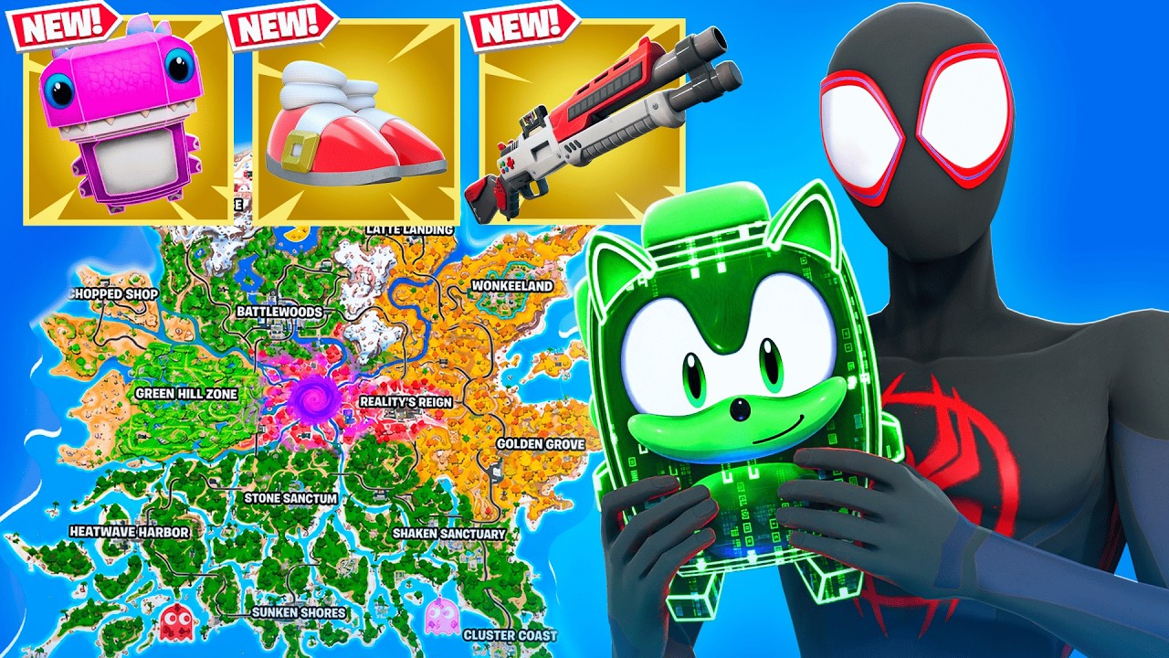 Fortnite *СЕЗОН 4* уже здесь! (Новые спрайты, карта, мифические предметы)