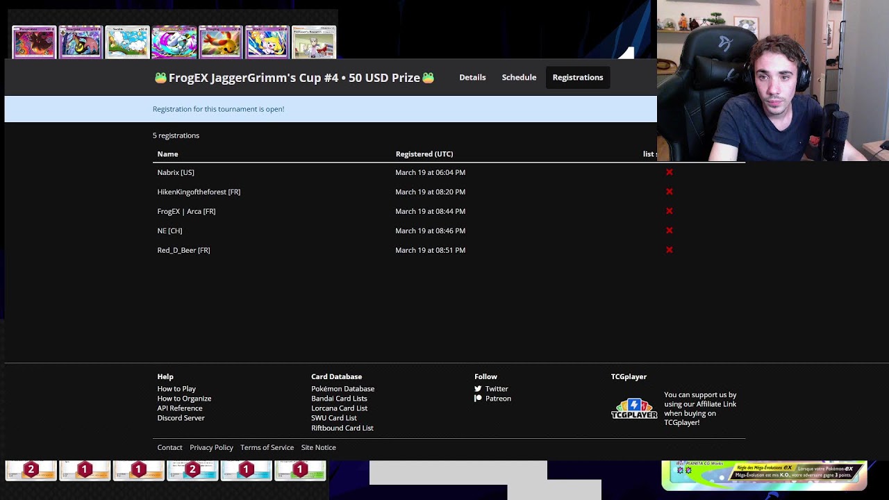 CAST TOURNOI 19H JAGGERGRIMM'S CUP