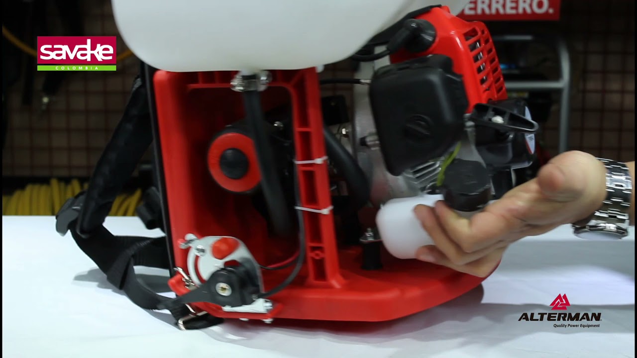 Fumigadora De Espalda Alterman A Gasolina 2T, 26 Cc  TF900-A. / SAVAKE COLOMBIA.