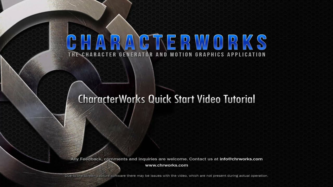 CharacterWorks Quick-Start Video Tutorial