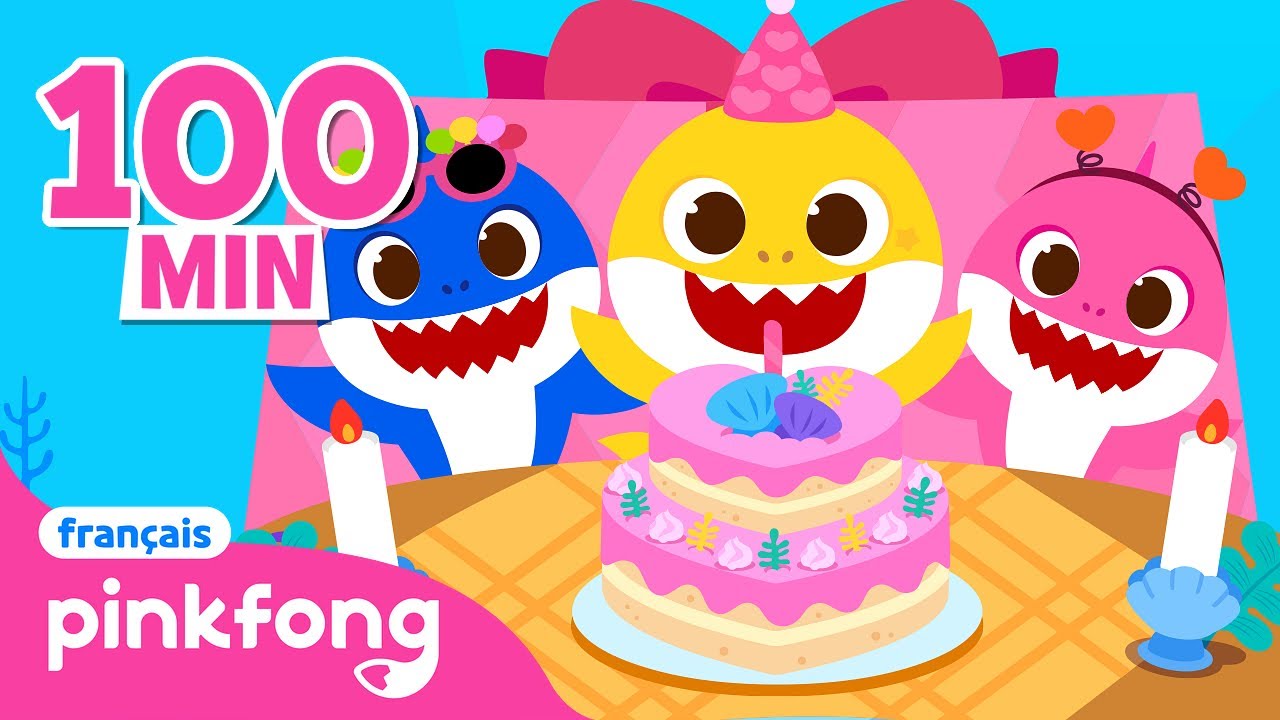 🎂Joyeux Anniversaire, Baby Shark ! | +Comptines | Pinkfong en français ! Chansons pour Enfants