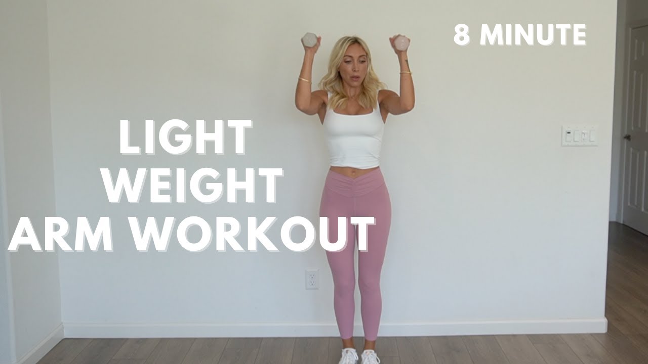 LIGHT WEIGHT ARM WORKOUT- 8 Minutes