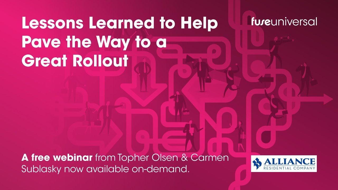 Lessons Learned to Help Pave the Way to a Great Rollout Webinar
