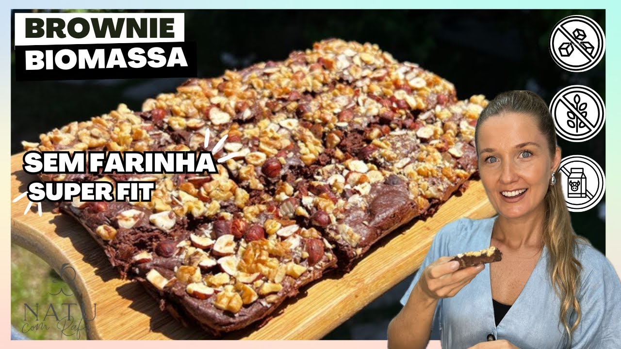 BROWNIE DE BIOMASSA, SUPER FÁCIL, SEM FARINHA E MUITO SAUDÁVEL, IDEAL DE PÁSCOA