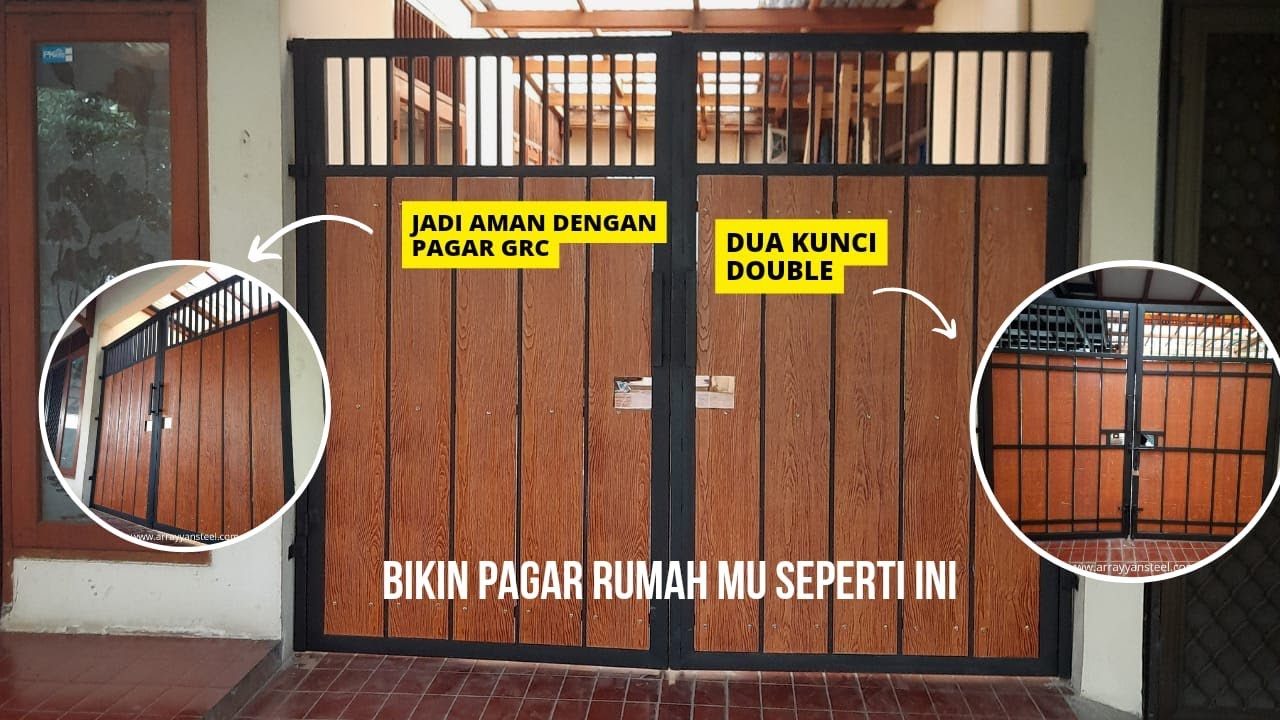 RUMAH JADI AMAN!!! DENGAN PAGAR GRC BIKIN TAMPILAN DEPAN RUMAH MENARIK