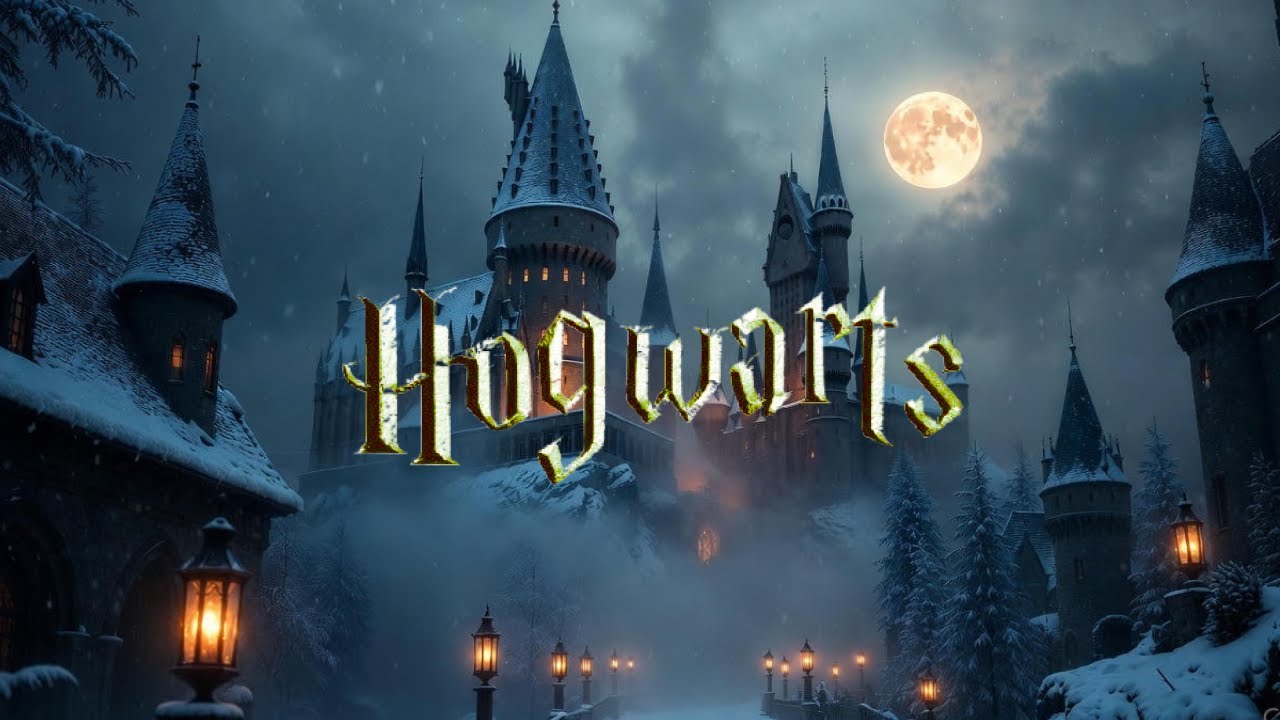 🎄✨ Christmas at Hogwarts & Hogsmeade — Magical Snowy Night with Harry Potter Music ✨🎄