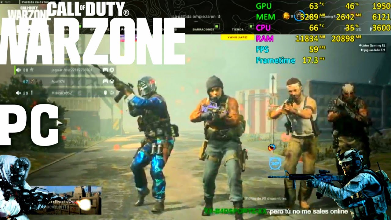 WARZONE TEMPORADA 5 JUGANDO EN PC GTX 1650 SUPER 4 GB GDDR6 + RIZEN 5 3600 GRAFICOS EN MEDIA 130FPS
