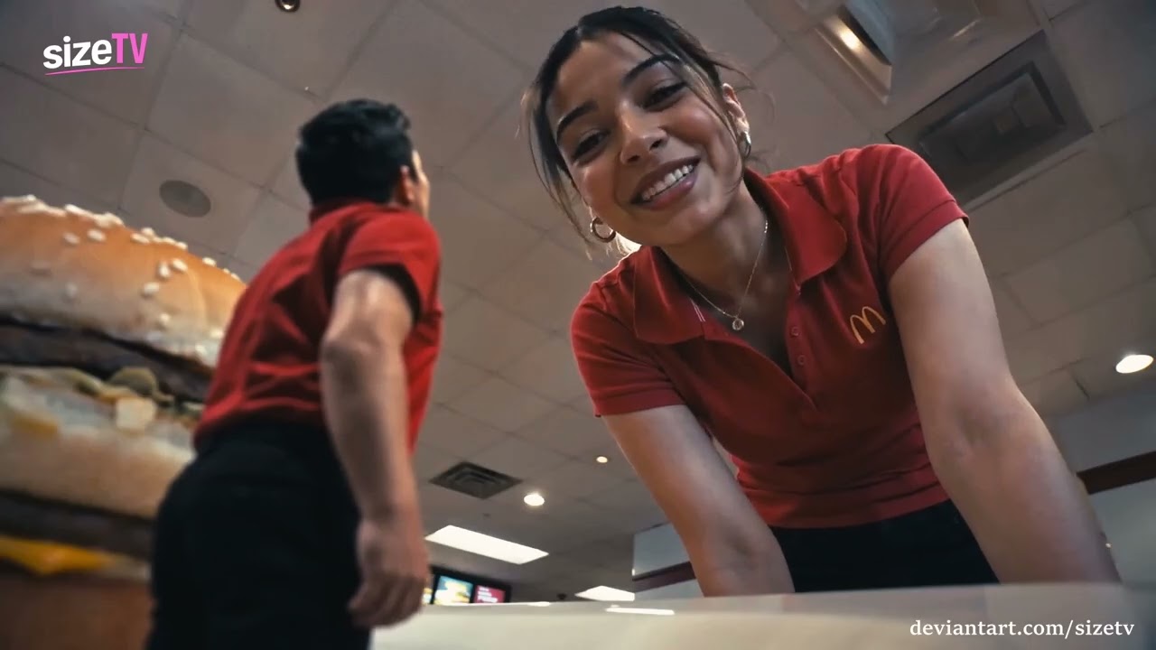 (Not) Big Mac Commercial | Giantess AI Video