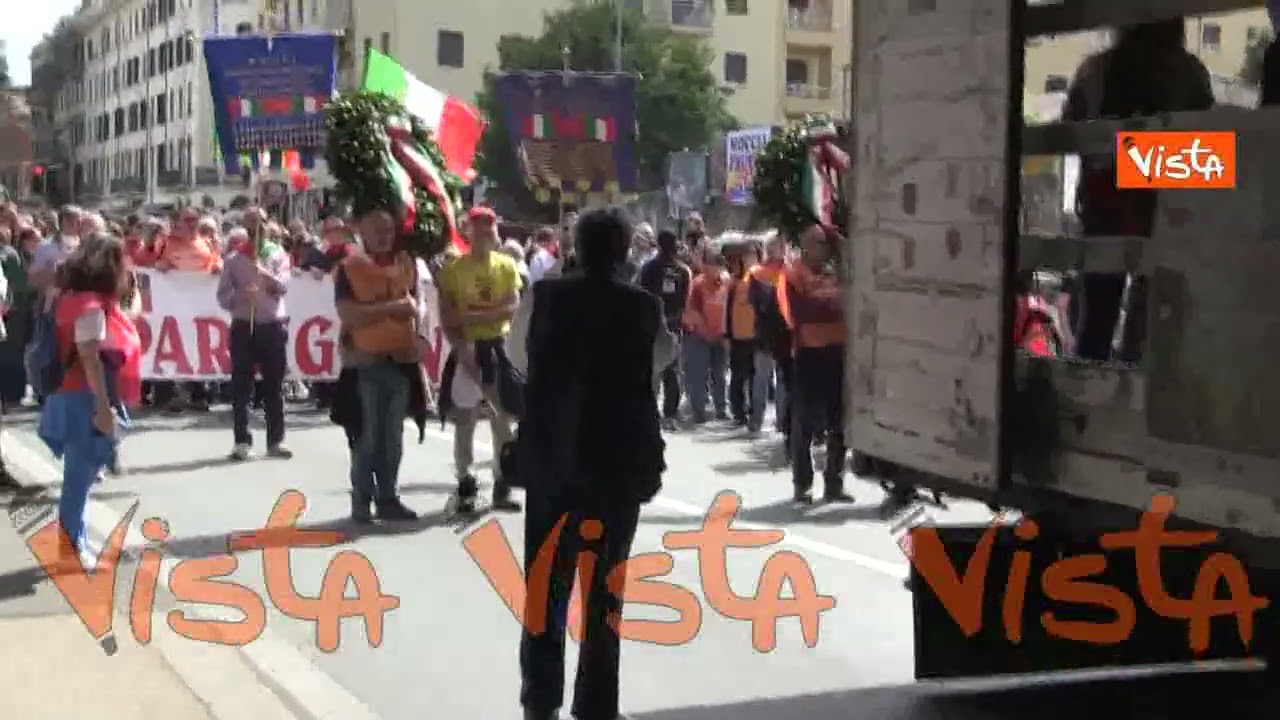 Festa della Liberazione 2025, il corteo dell'Anpi a Roma