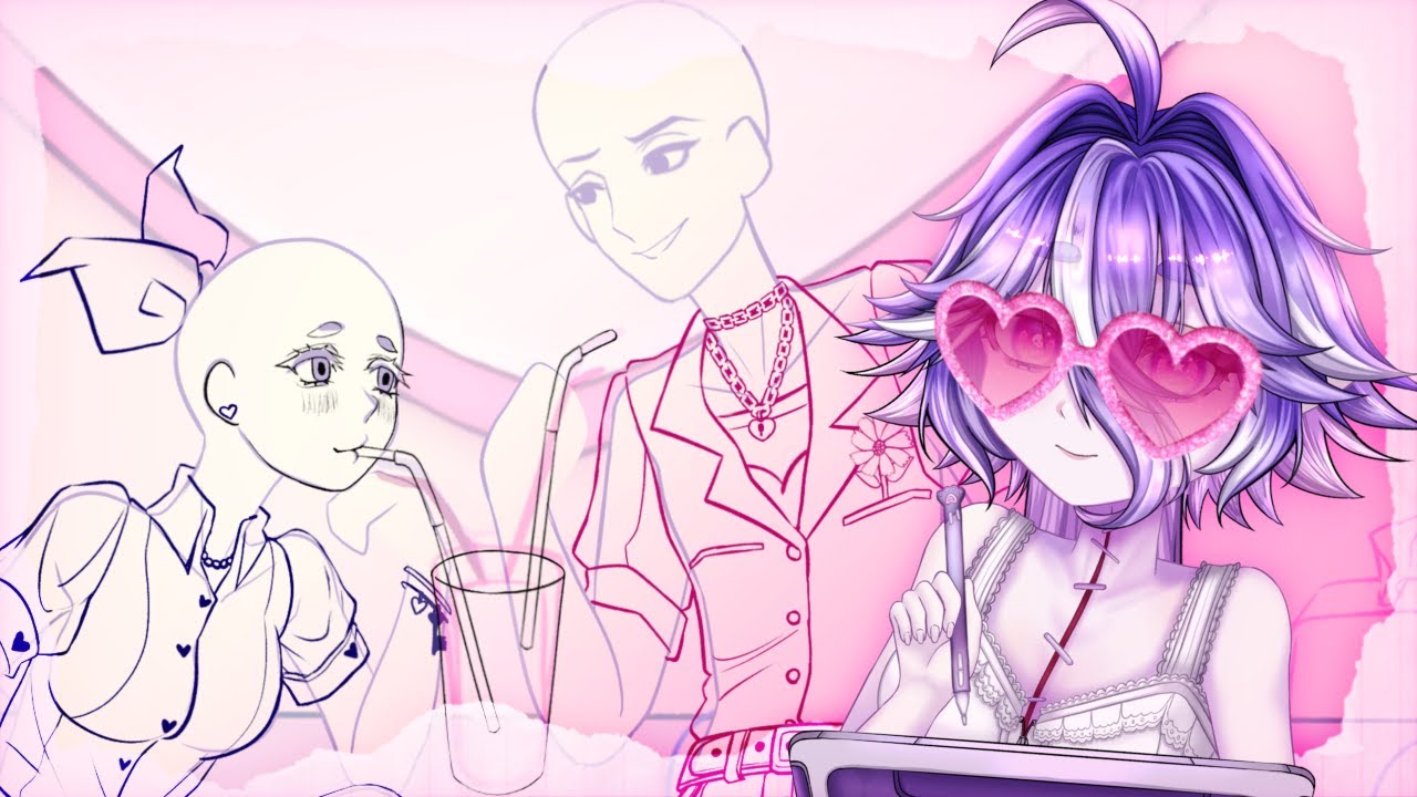 Desenhando um YCH de São Valentim! 💖✨