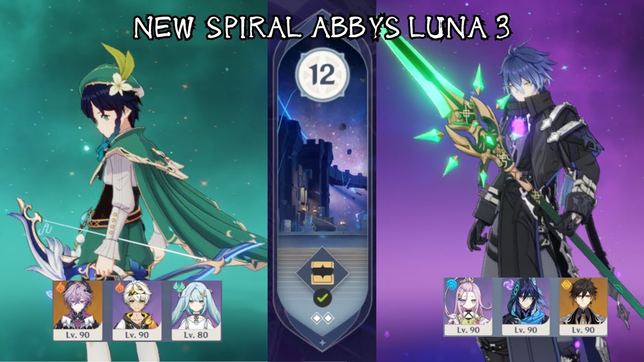 C0 Venti DPS Hexerei & C0 Flins Solid Lunar-Charge | Spiral Abbys Luna 3 | Genshin Impact