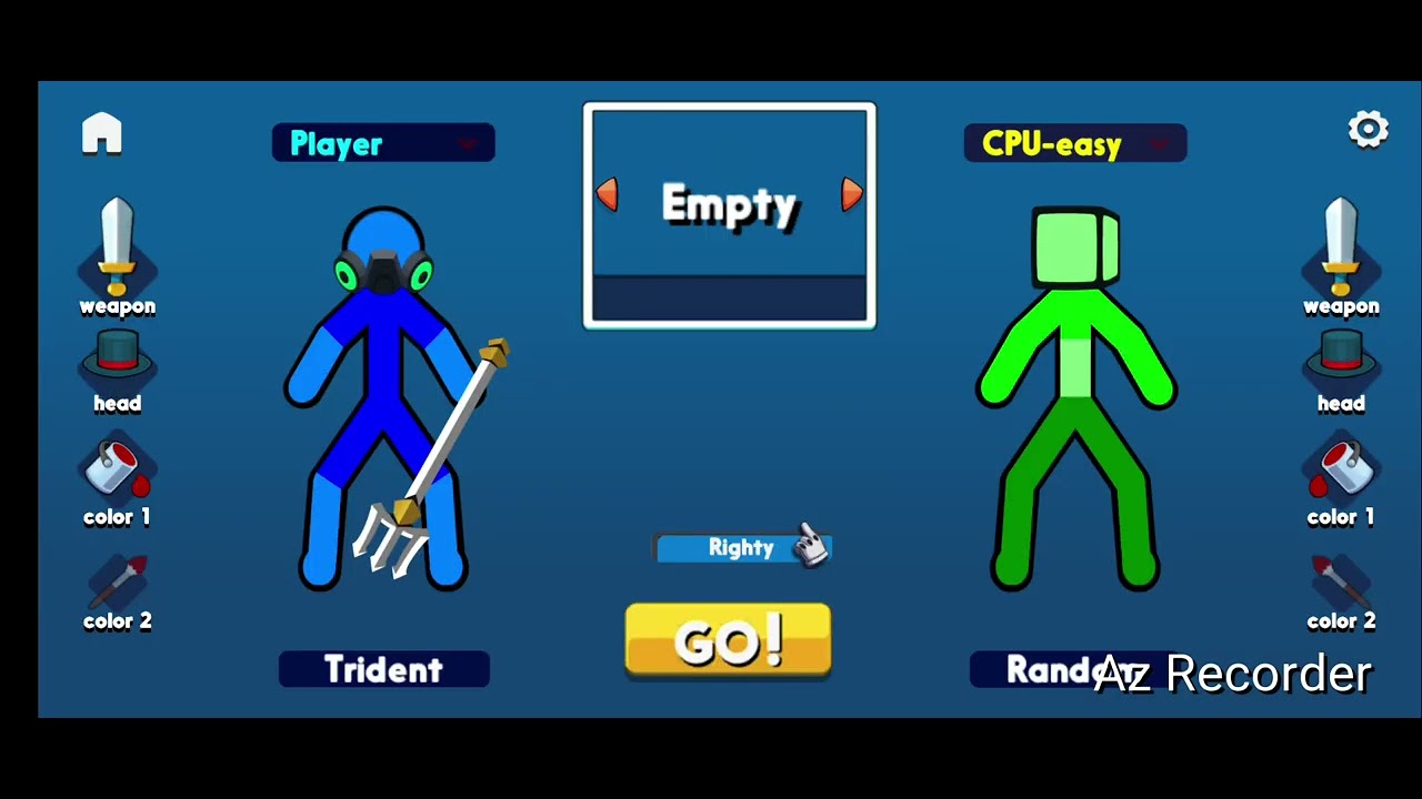 Testing out the new weapon(trident) in supreme duelist stickman