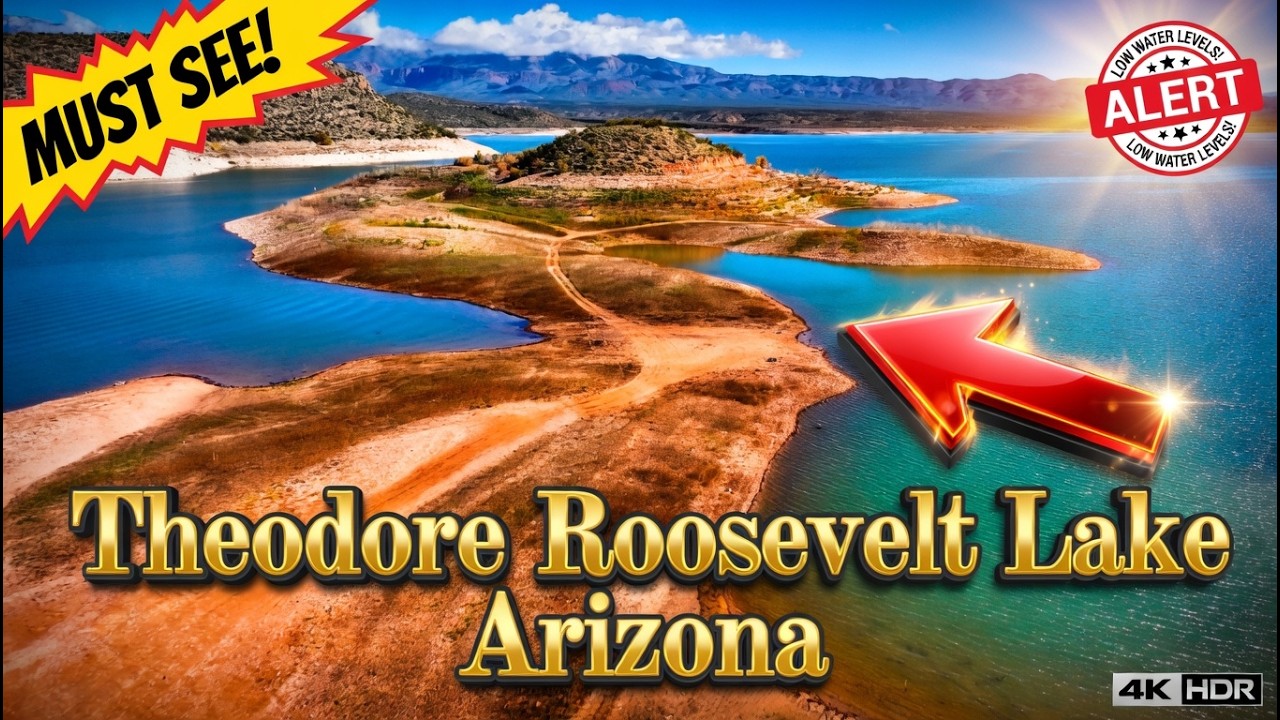 Roosevelt Lake Arizona  Stunning Drone Views, Dispersed Camping & History Recap
