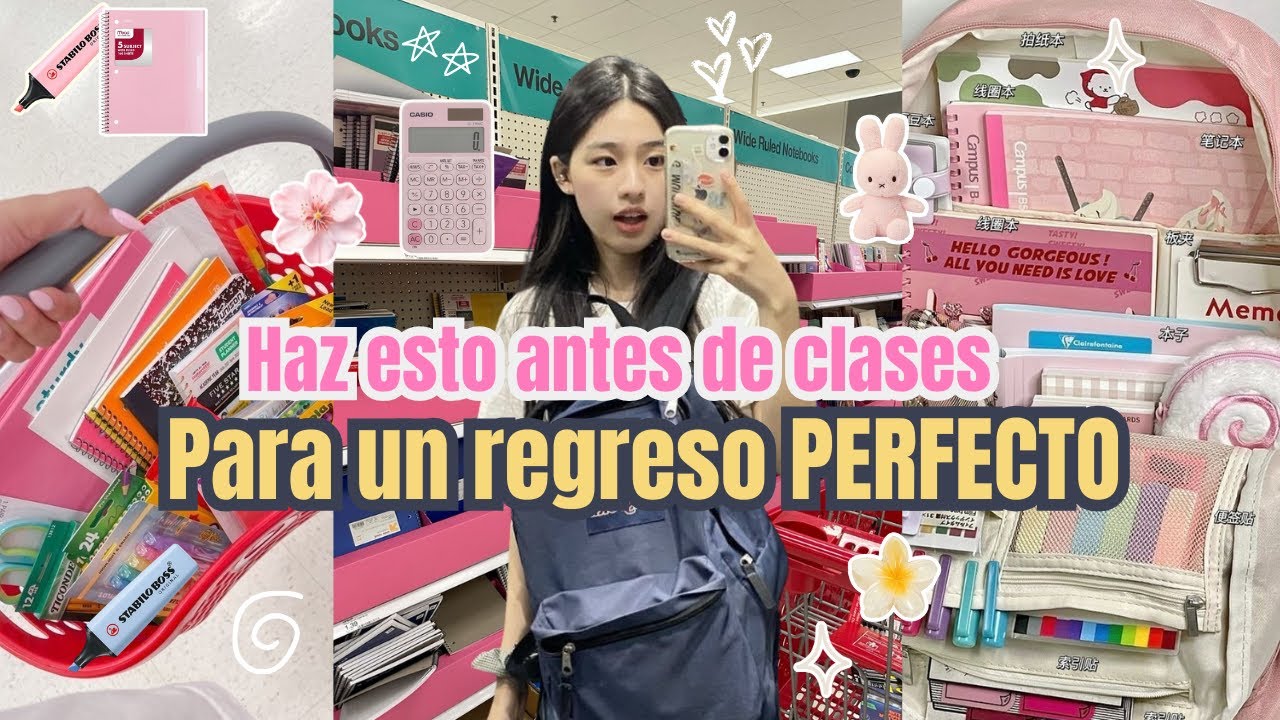 Organiza TODO para el regreso a clases 2025: útiles, portadas, carpeta, mochila… ✨