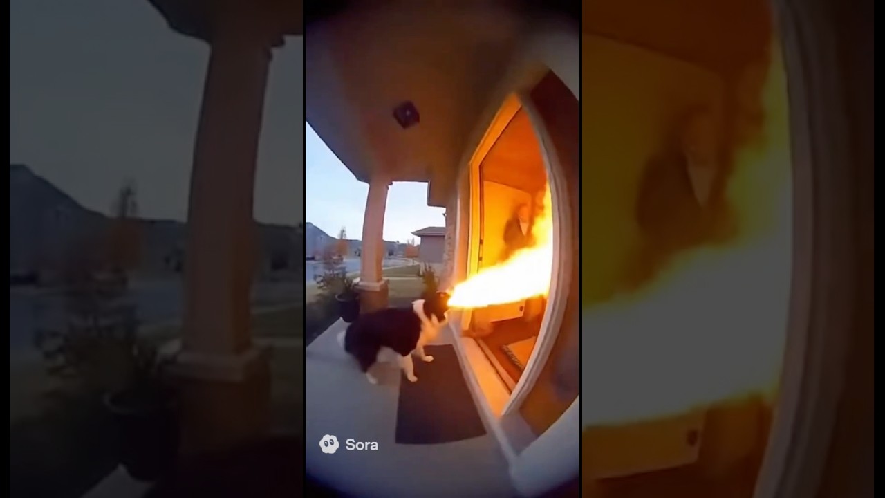 A fire breathing Pibble 😱🔥 