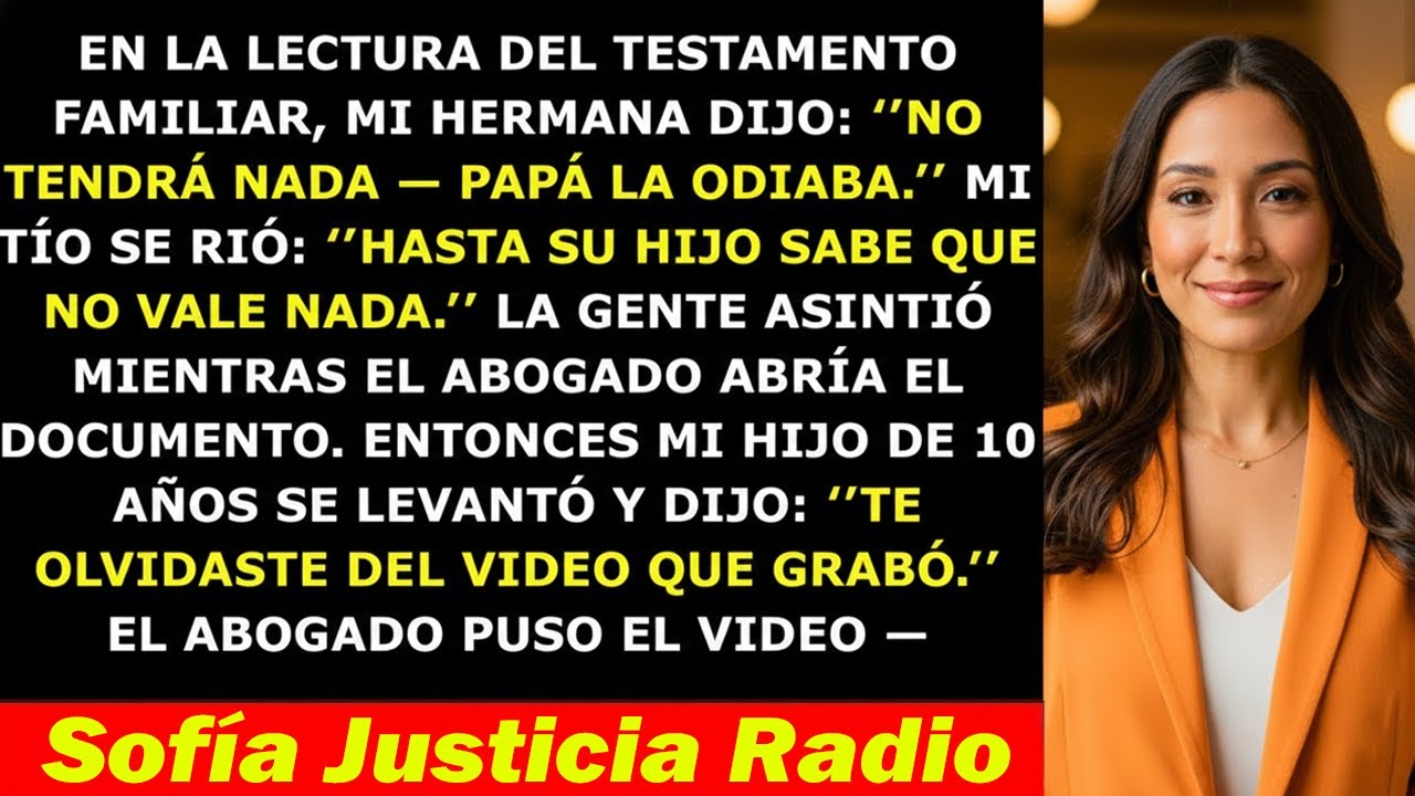 Durante la Lectura del Testamento, se Burlaron de Mí — Hasta que Mi Hijo Dijo 7 Palabras