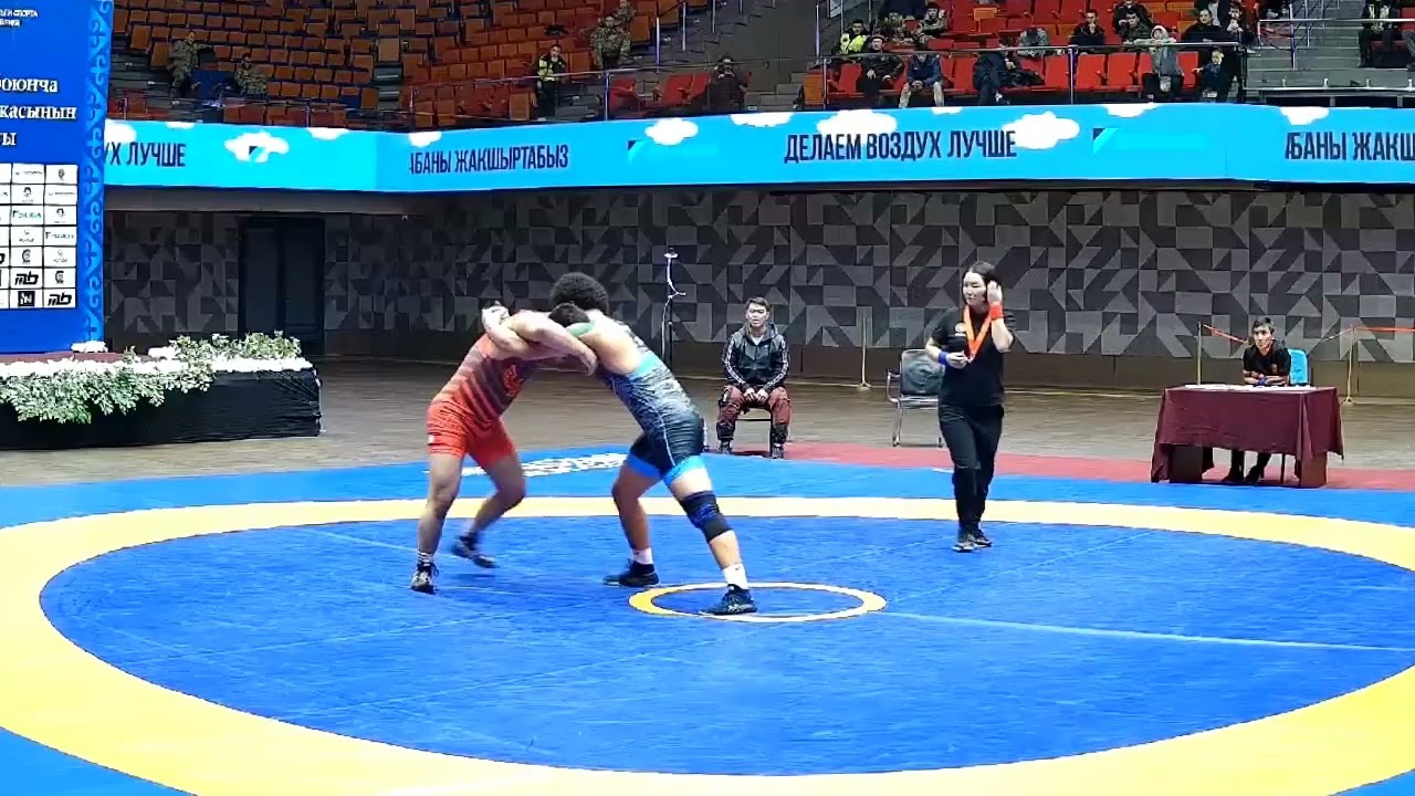 ВОЛЬНАЯ БОРЬБА. ЧЕМПИОНАТ КЫРГЫЗСТАНА-2026. 92 кг ут. Нурсултан Салыбаев-Нурбол Зайырбеков