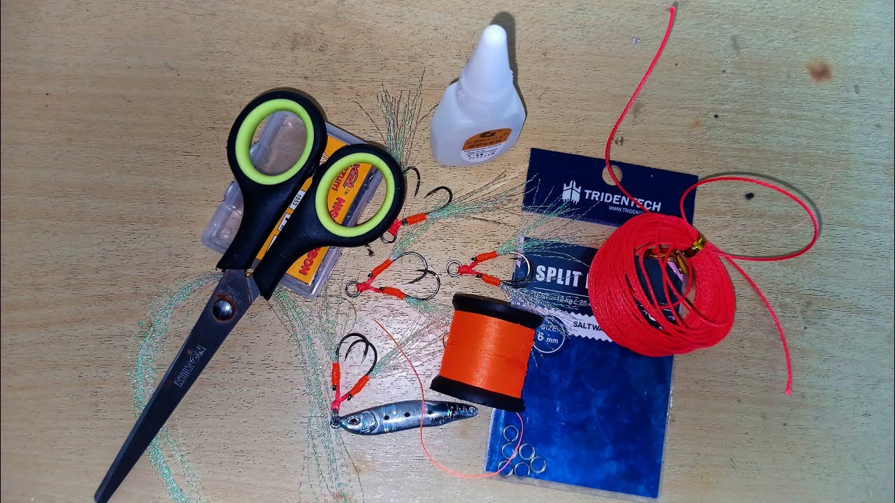Cara buat assist hook untuk micro jig || How to make assist hook for micro jig