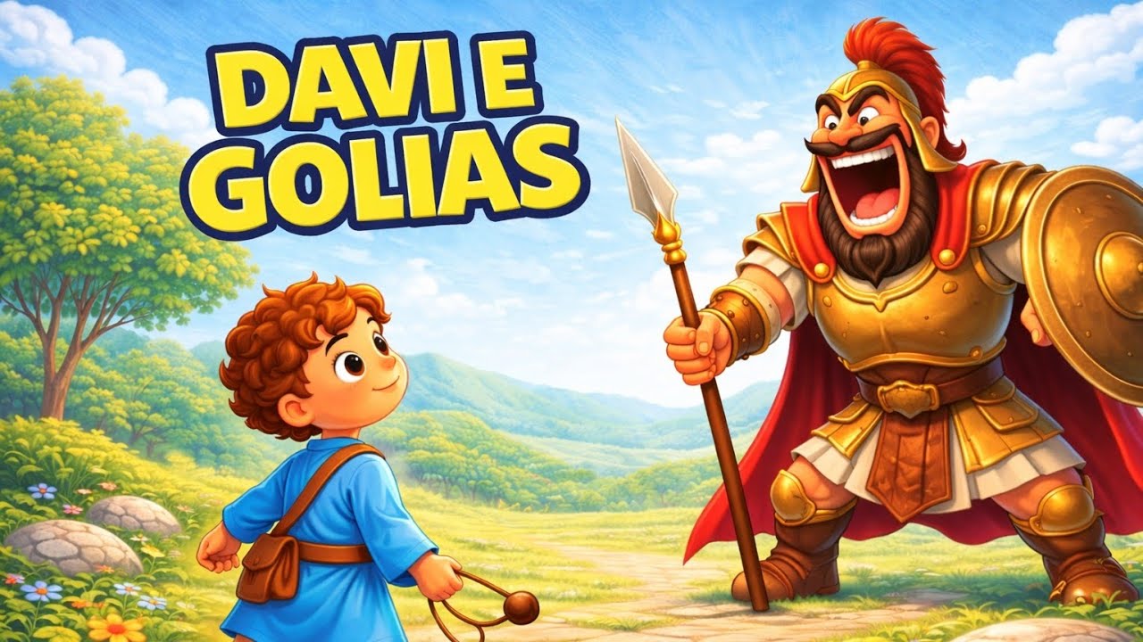 DAVI VENCEU O GIGANTE 😱💪| HISTÓRIA BÍBLICA INFANTIL - HORA DE SER LUZ 