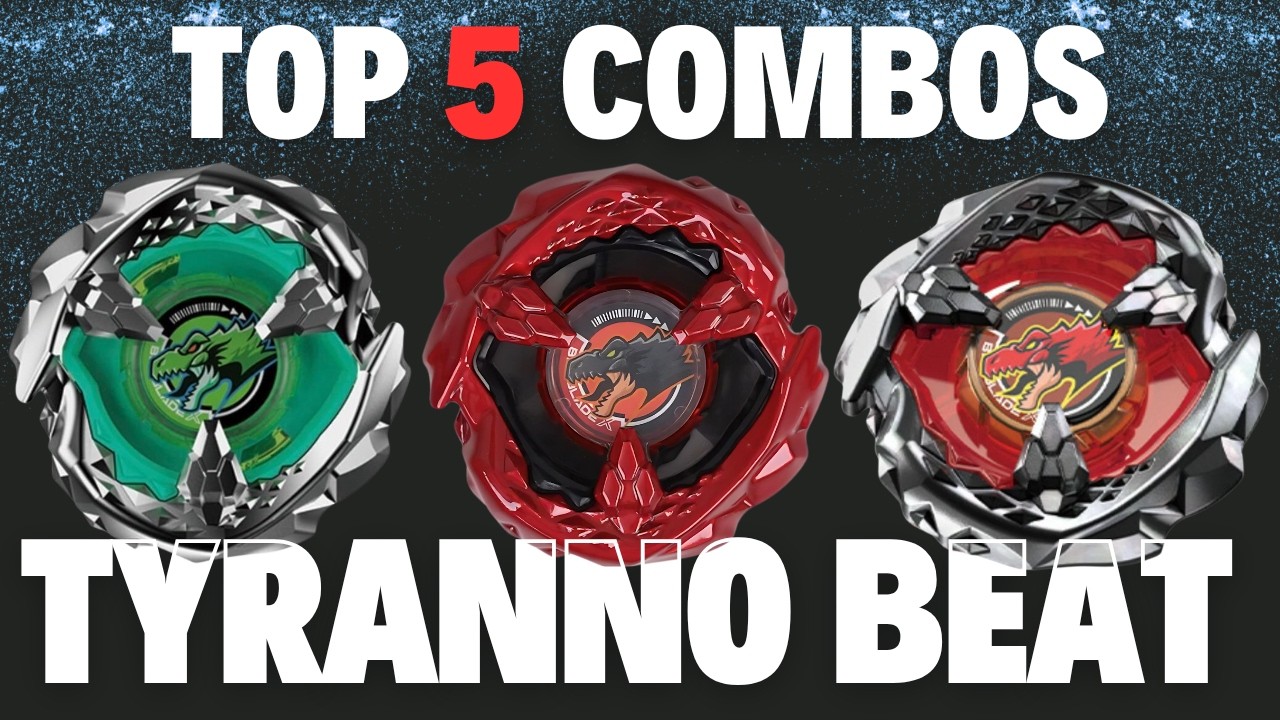 ОФИЦИАЛЬНО Топ-5 лучших комбинаций TYRANNO BEAT в Beyblade X!