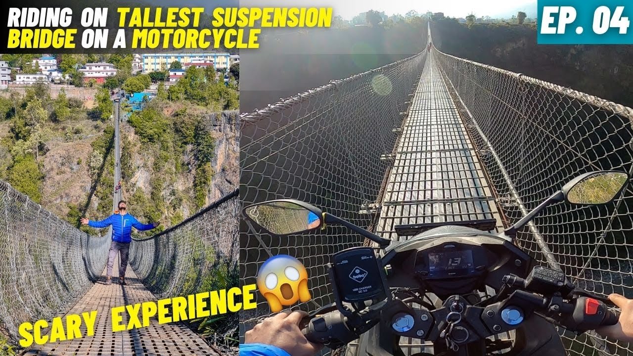 World&rsquo;s Longest Suspension Bridge in Nepal 🇳🇵Kushma Gyadi Bridge | INDIA TO NEPAL | Ep.04