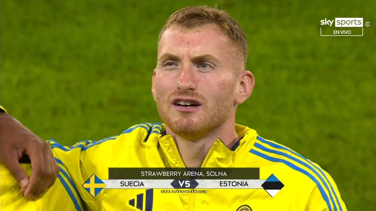 Sweden National Anthem (vs Estonia) - UEFA Nations League 2024/25