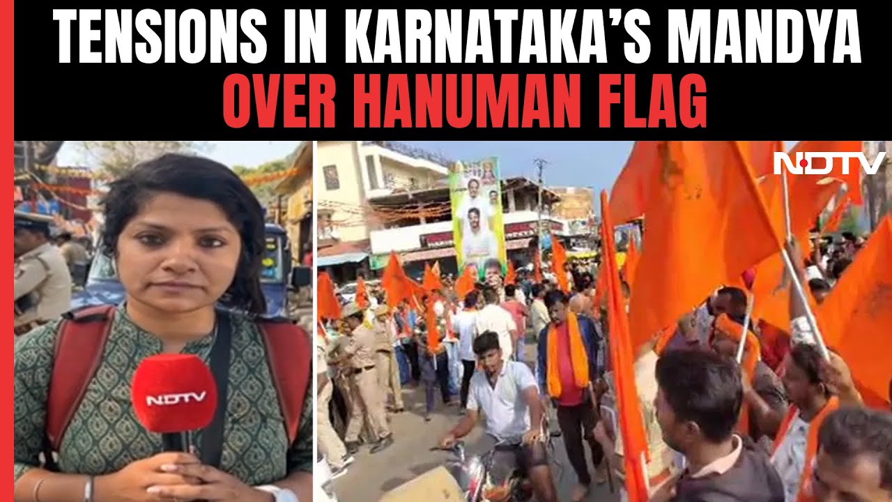 Mandya Protest I Hanuman Flag Removed In Karnataka Village, Triggers Massive Row