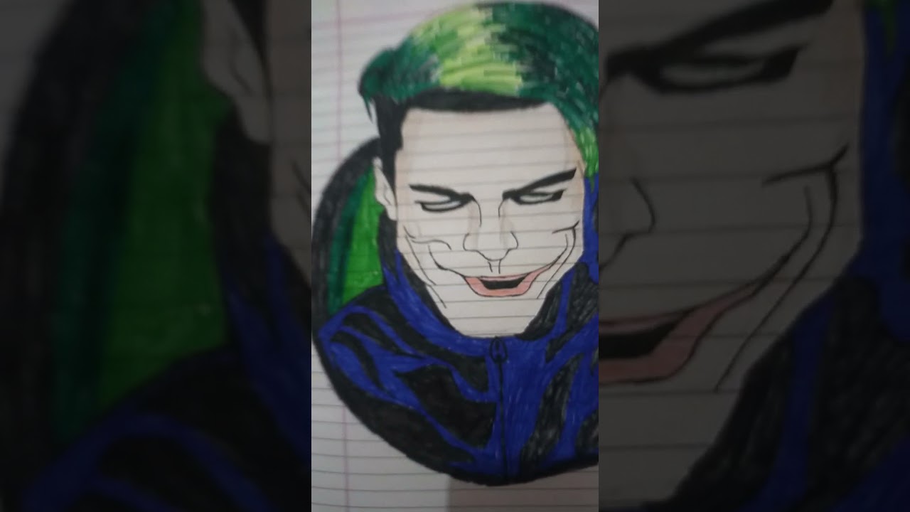 Rizwan Khan, Rizxtarr Joker Face Sketch made by pukhraj