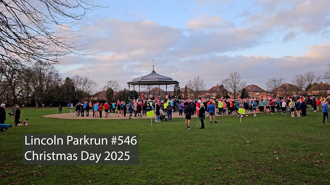 Lincoln parkrun #546 🎅 2025 Christmas Day Special🎄 Crimblemas parkFun
