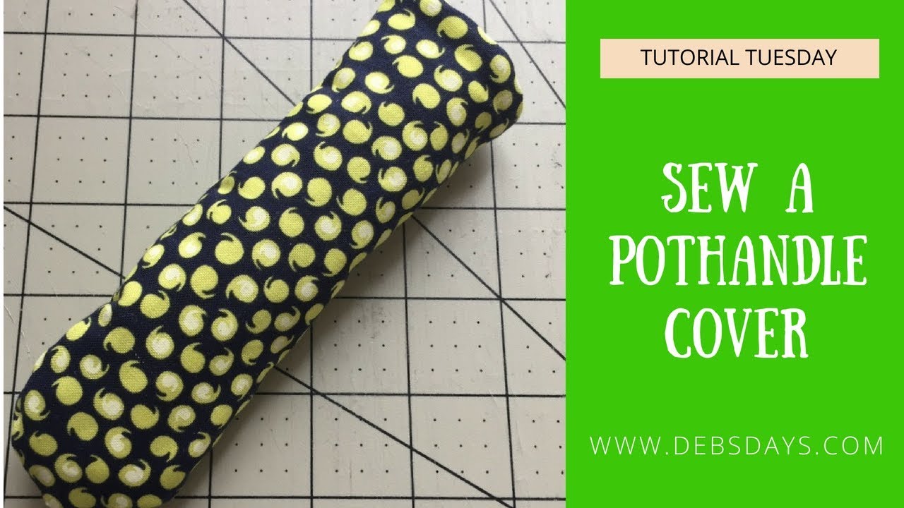 How to Sew an Easy Homemade Pothandle Cover - DIY Scrap Fabric Project