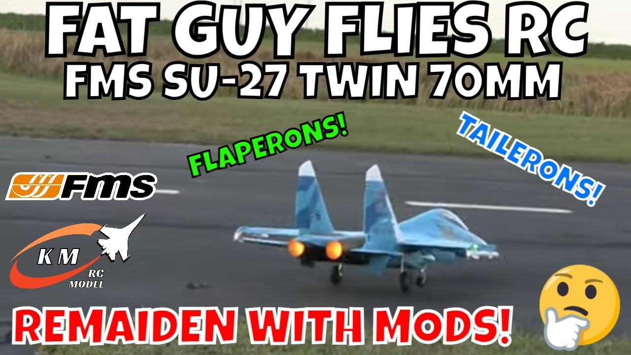 REMAIDEN FMS SU-27 TWIN 70MM WITH MODS by FGFRC #aviation #rcjets #rc